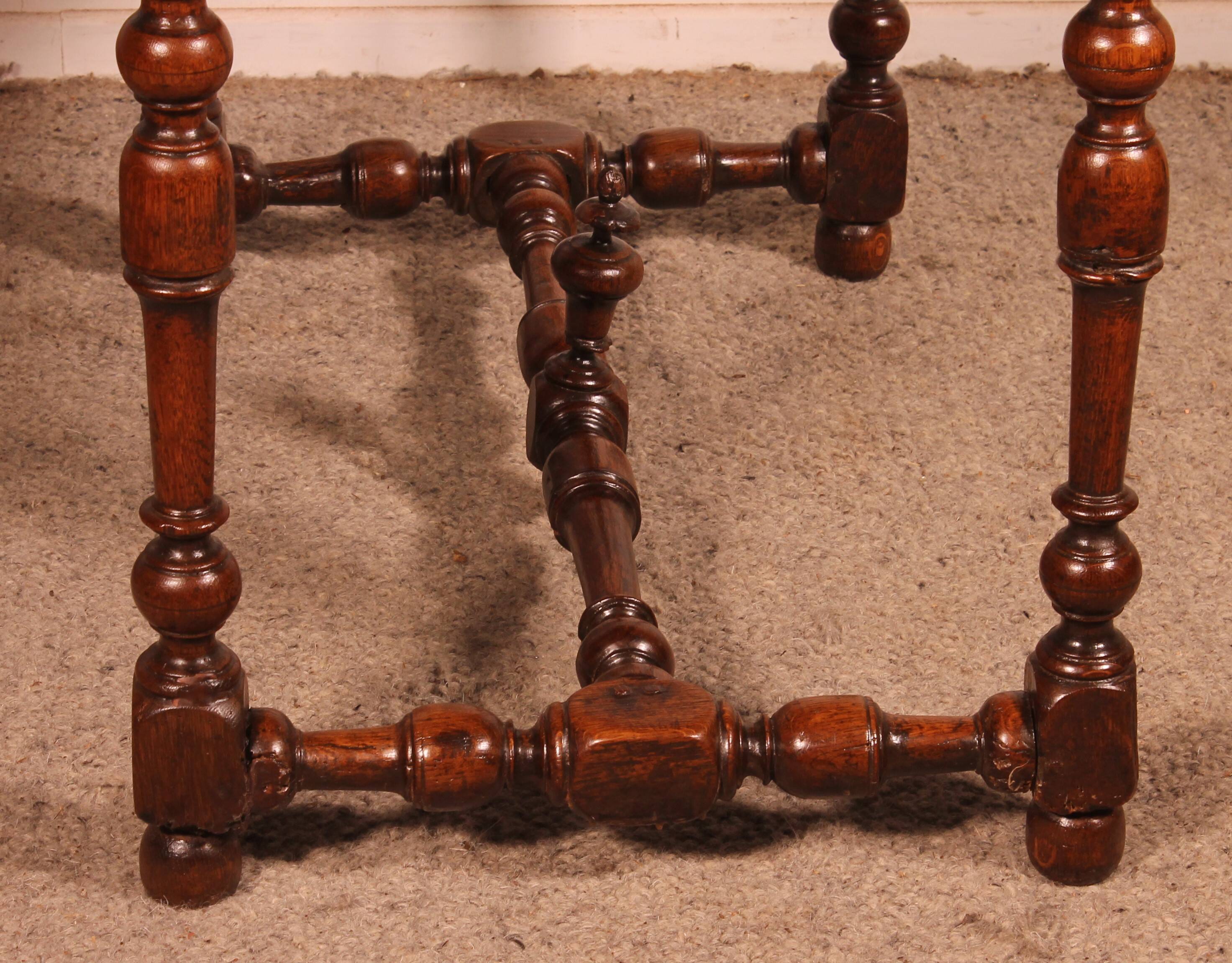 Louis XIII Oak Table - 17th Century