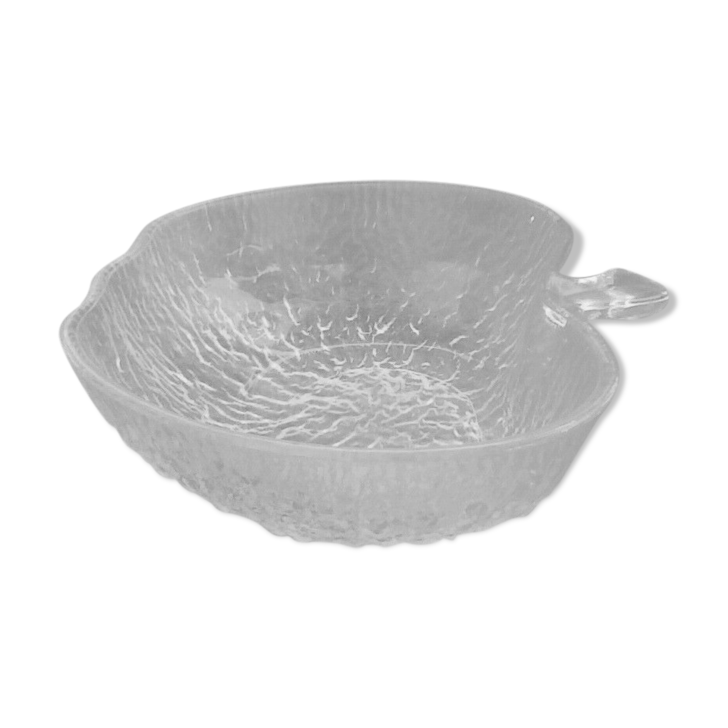 1970s apple-shaped salad bowl tempered glass