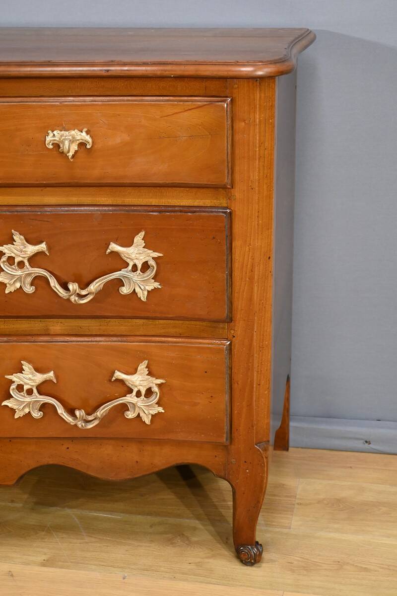 Cherrywood chest of drawers, stamped A.Mailfert – 1st part of the 20th century