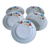 5 assiettes à dessert