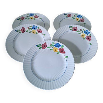 5 assiettes à dessert