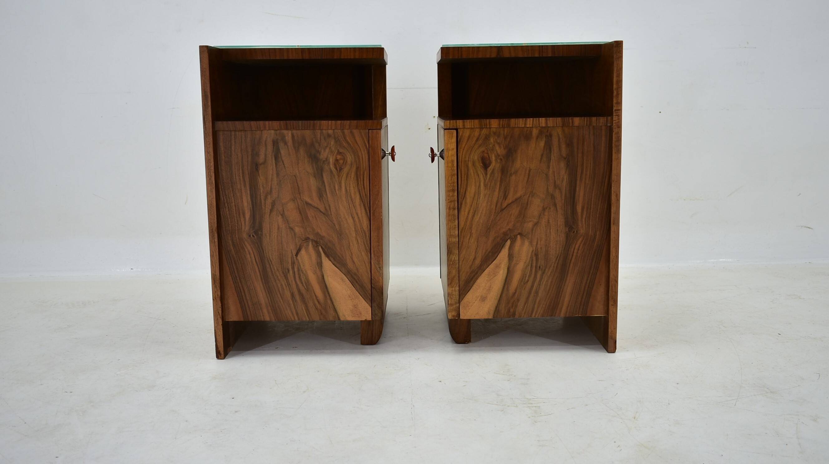 1938s,  Pair of art deco bedside table , Czechoslovakia