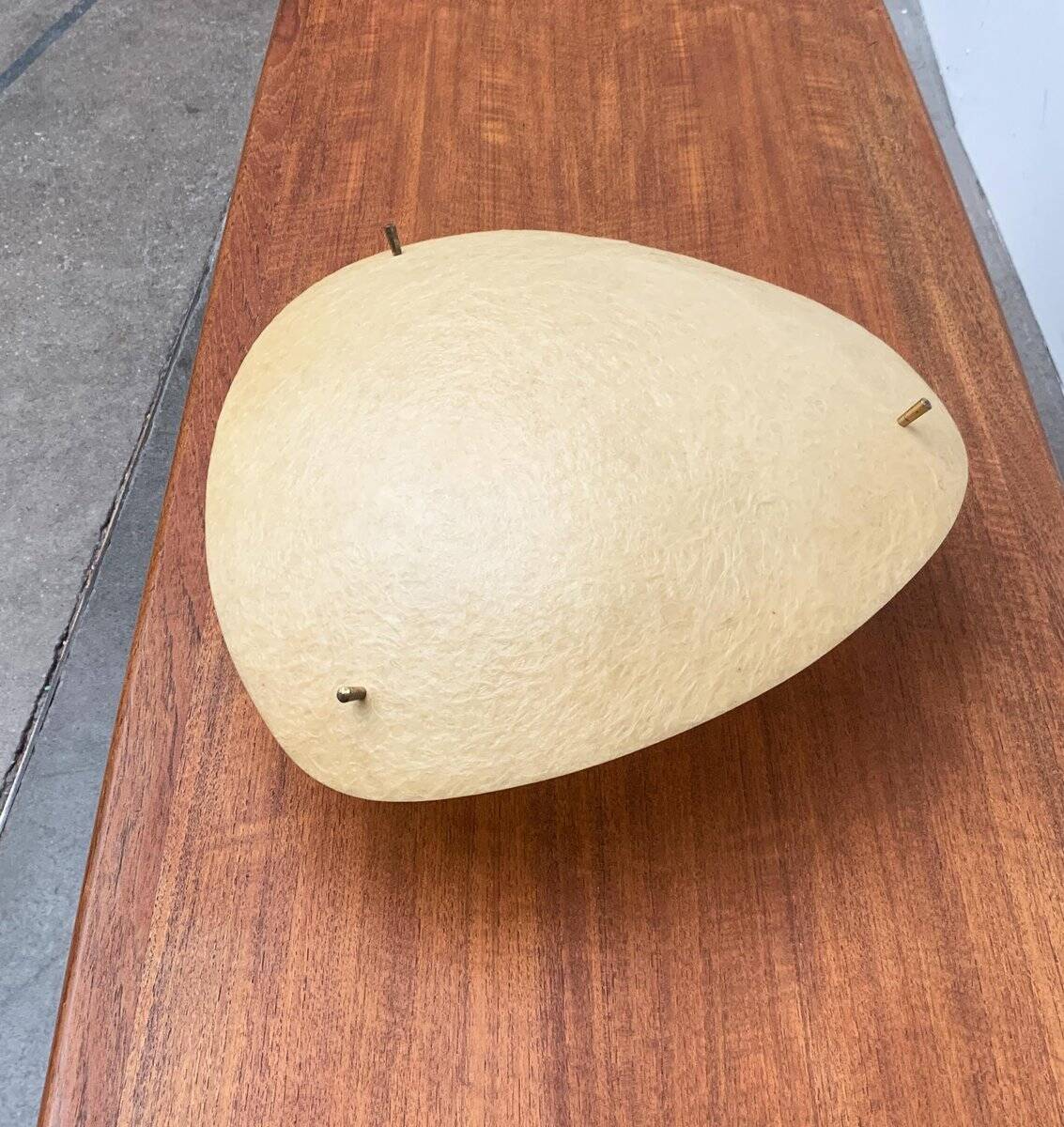 1960s minimalist fibreglass ceiling lamp