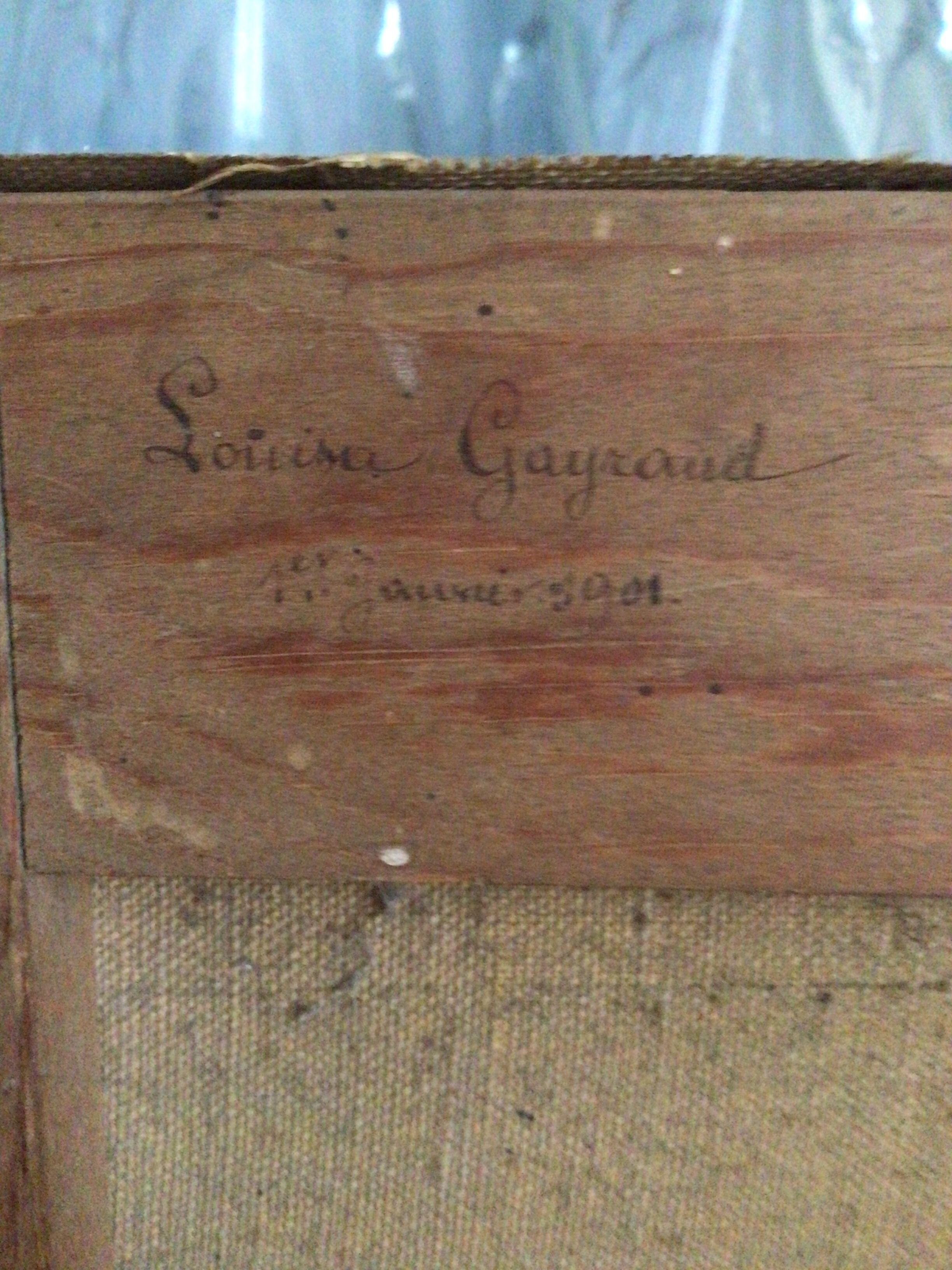 Oil on canvas basket of thought 1901