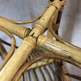 Vintage 1950s rattan stools