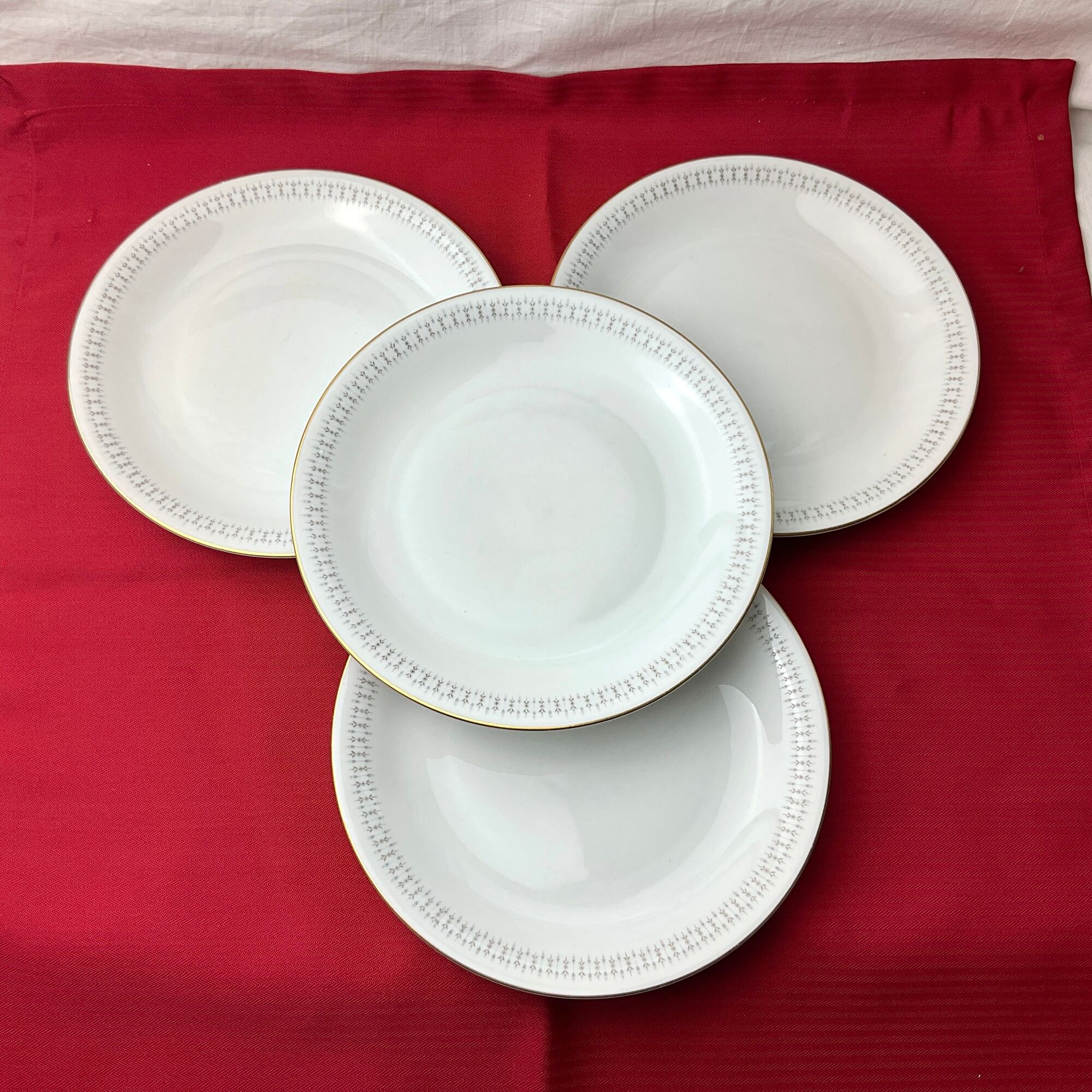 Set of 4 dessert plates Johann Seltmann Vohenstrauss Ricarda