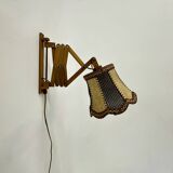 Applique vintage en forme de ciseaux en teck, années 60