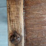 Antique brutalist Baoulé African chair