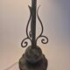 Decorative Patinated Bronze Table Lamp, Danish Grace / Scandinavian Modern
