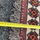 Large red Persian wool rug with red geometric design 2.97 x 2.05 m