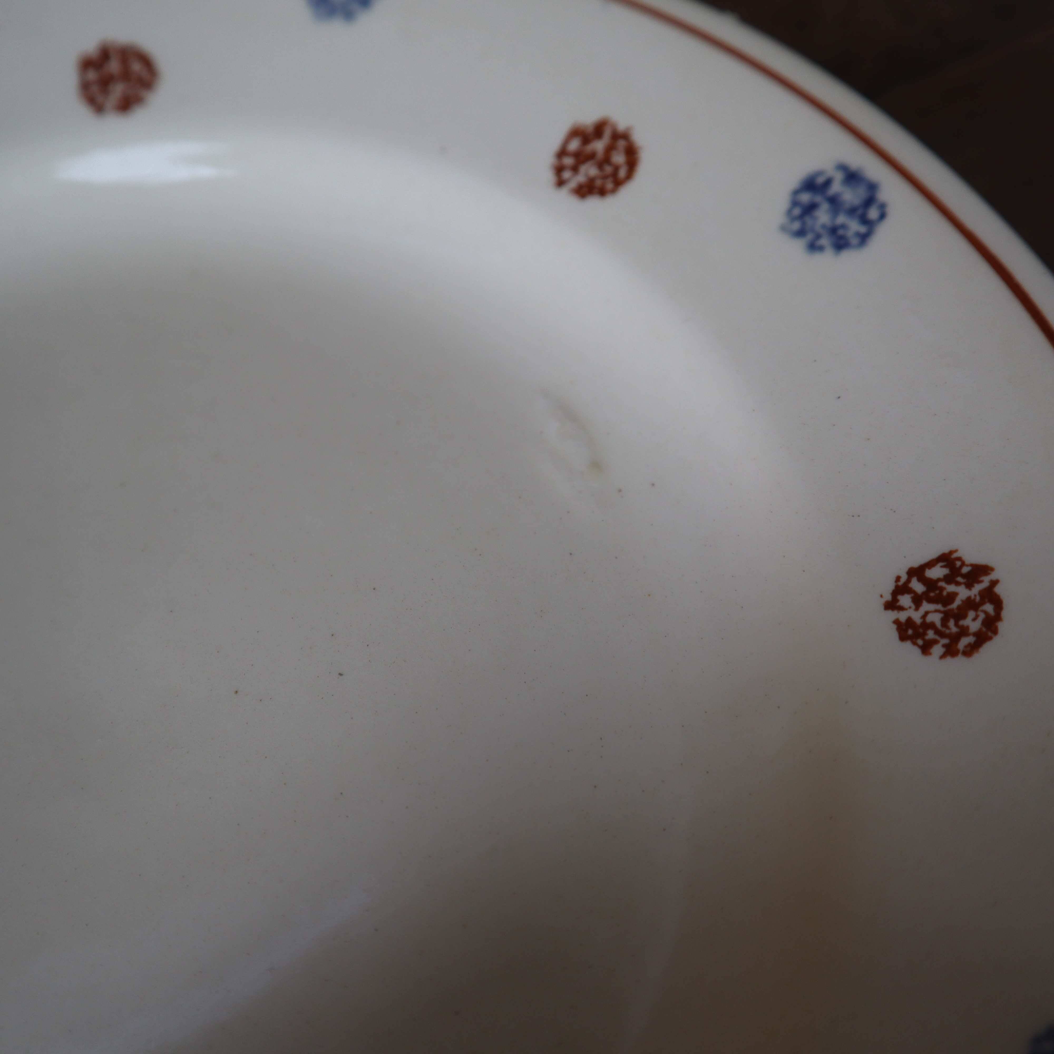 6 old flat plates from Sarreguemines
