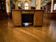 Vintage wooden desk with inlay