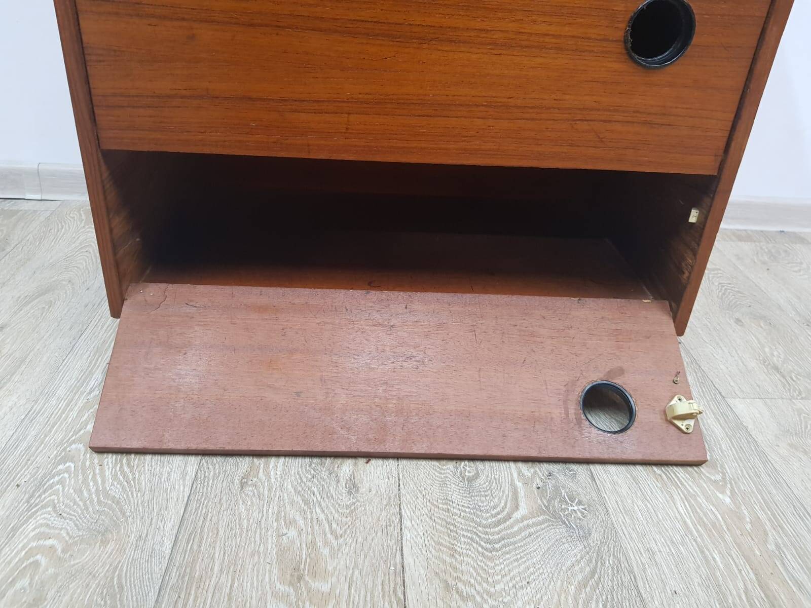Vintage Teak shoe cabinet, Denmark, 1950s.