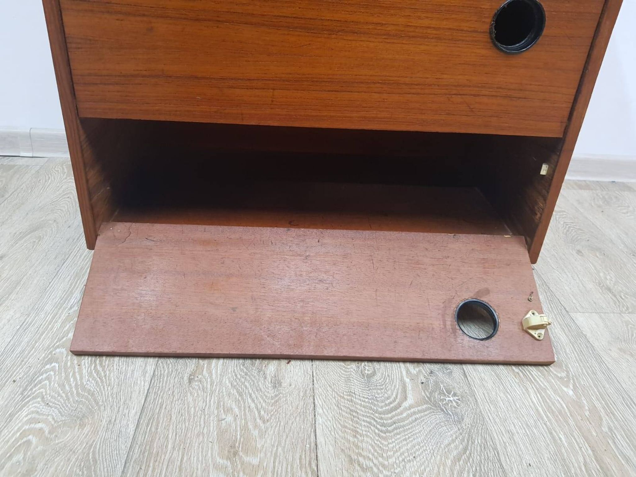 Vintage Teak shoe cabinet, Denmark, 1950s.