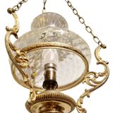 Neo-Louis XV style chandelier - Brass and blown glass