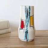 Sculptural vase Midcentury Scheurich, West Germany, 1960s