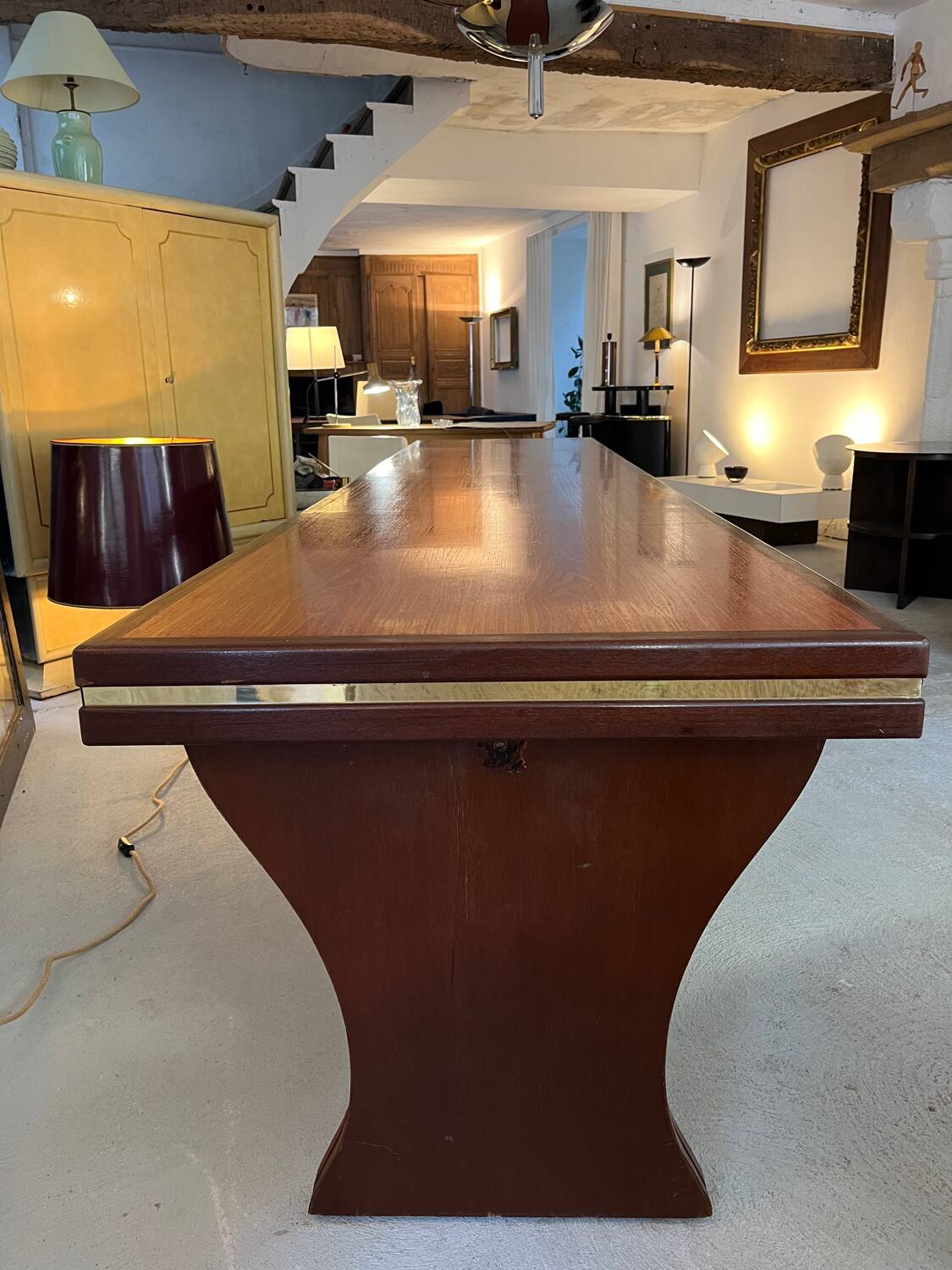 Large refectory table - 1980s