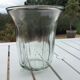Transparent glass vase