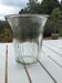 Vase en verre transparent