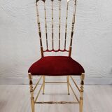 Paire de chaises Chiavarine, laiton