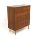 Commode scandinave "tallboy" en teck, Suède, 1950