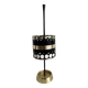 VINTAGE UMBRELLA STAND: BLACK & GOLD