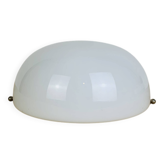 Applique boule opaline Regent demi sphère vintage