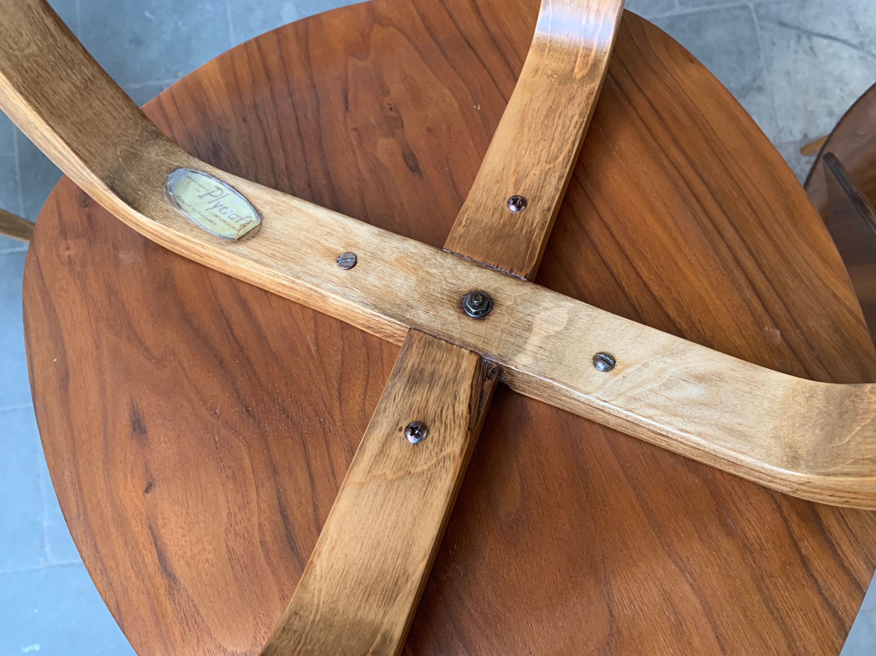 Series of 6 Norman Cherner chairs for Plycraft USA in teak, 1960s