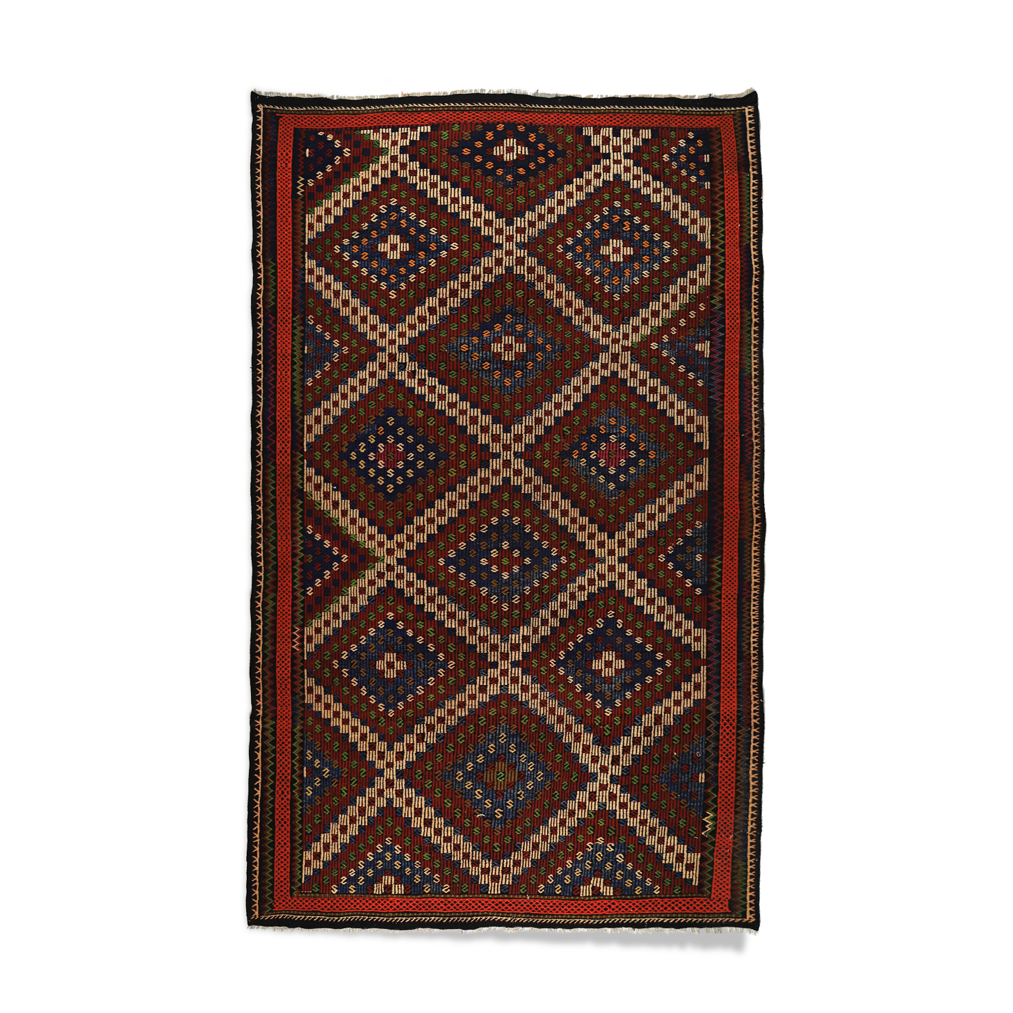 Anatolian handmade kilim rug 330 cm x 205 cm