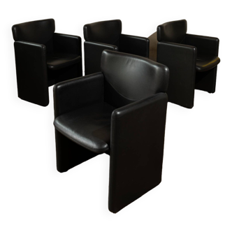 "Centro Progetti Tecno, Suite of four armchairs "PS148"