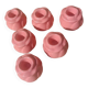 Rose button candle holders set of 6