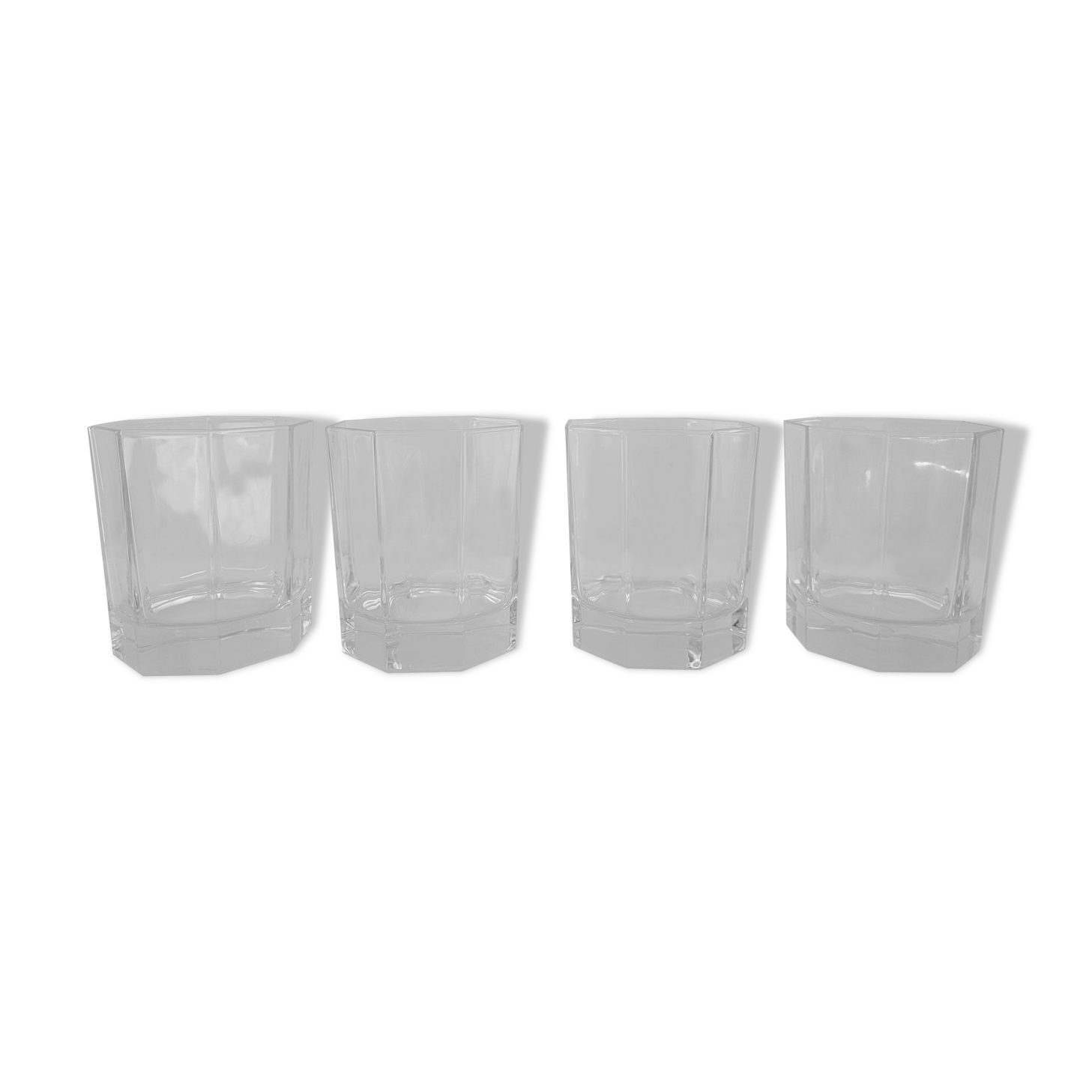 4 octime whiskey glasses