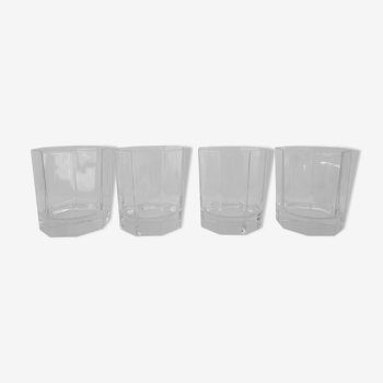 4 octime whiskey glasses