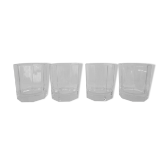 4 octime whiskey glasses