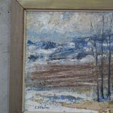 Erik Ström, Swedish painting, 1970s, Oil on panel, Framed