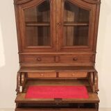 Folding desk buffet in solid oak from the 19th century, restored in the 19th century