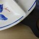 Service dish with compartments - separator dish for aperitif - French earthenware