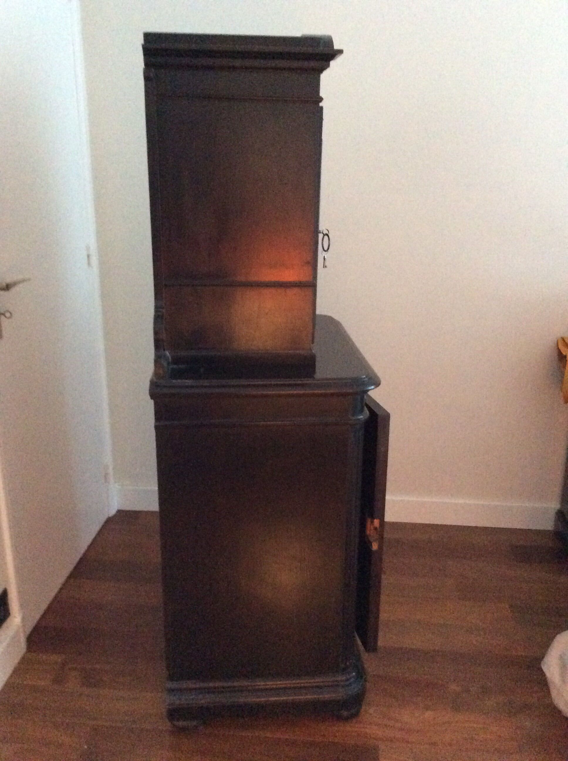 Buffet two Napoléon III bodies in blackened wood