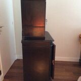 Buffet deux corps Napoléon III en bois noirci