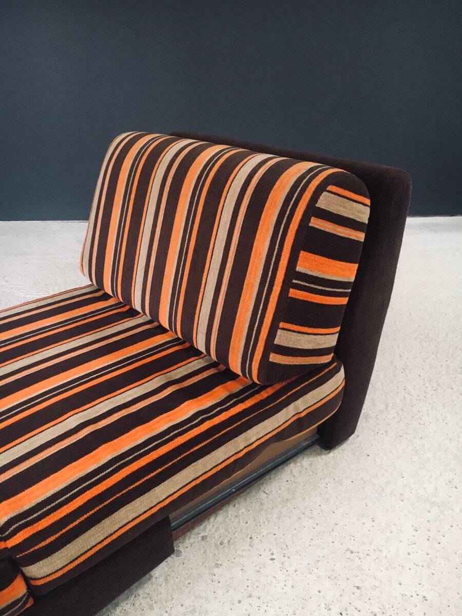 Fold-out extendable lounge chair, 1970s