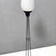 Midcentury Opaline Glass and Iron Floor Lamp by Stilnovo, Italy