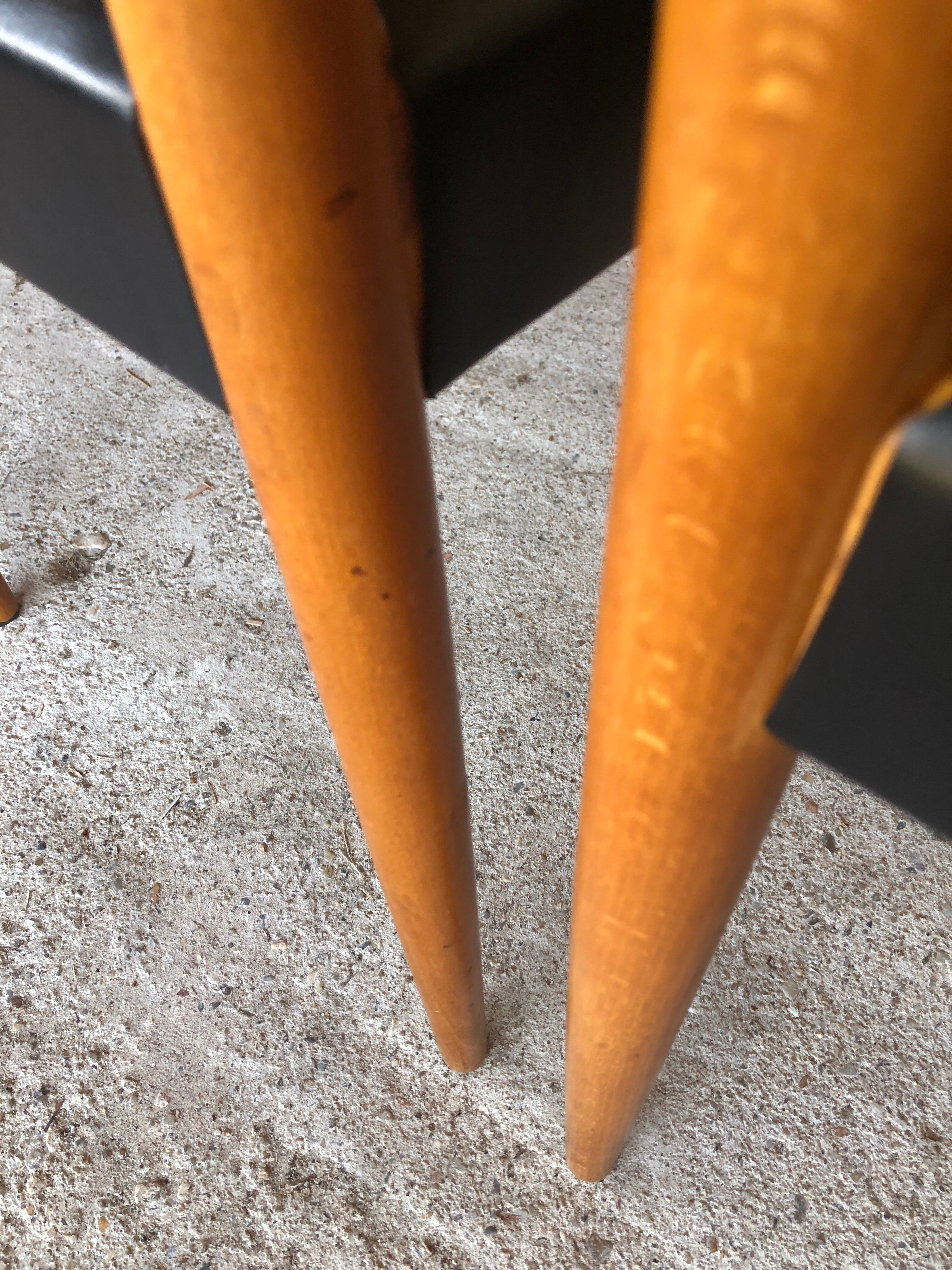 Set of 4 Scandinavian style dining chairs, circa 60