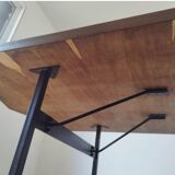 270 cm Grande table imposante Alain Richard hexagonal