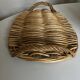 Woven wicker cheese board 1970