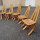 Set of 5 Epona chairs designed by Francis Taglian, France, 1980s.