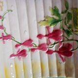 St Clément France majolica asparagus tray in slip