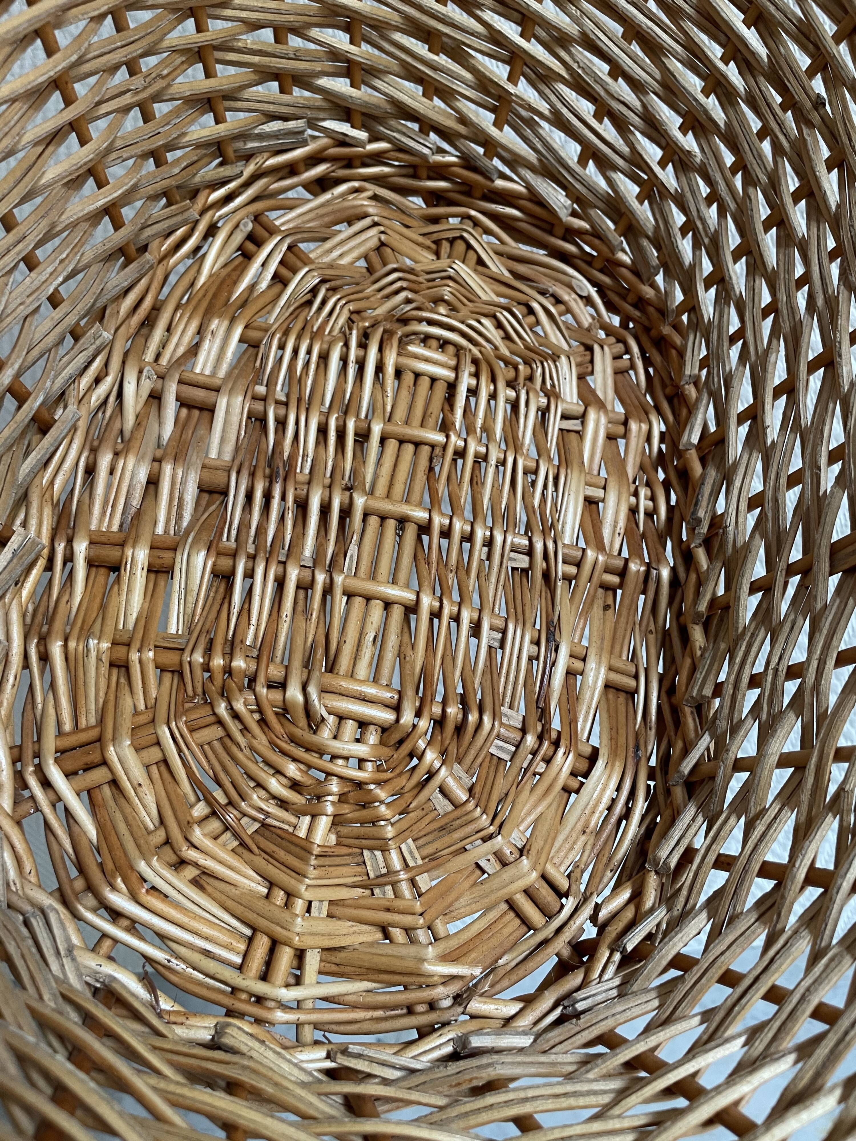 Vintage wicker basket
