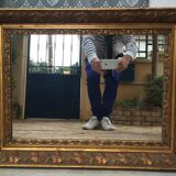 Mirror in gilded wood 66 x 50 cm