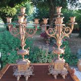 Pair of bronze candelabra nineteenth century