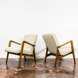 Pair of vintage 300-138 armchairs by Bystrzyckie Fabryki Mebli, 1960s
